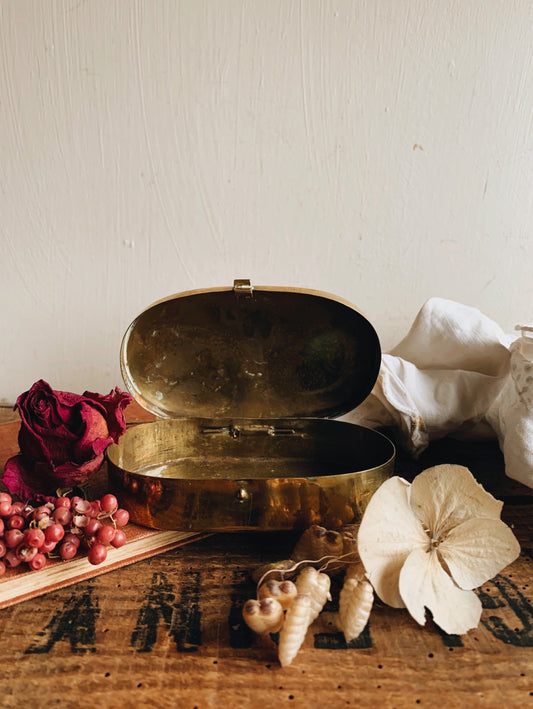 Vintage Brass Plated Pot