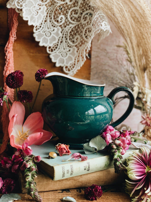Vintage Turquoise Denby Jug