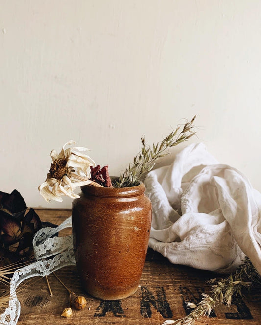 Antique Stoneware Ink Pot