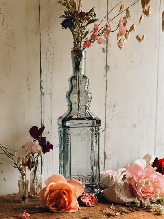 Large Decorative Blue Bottle