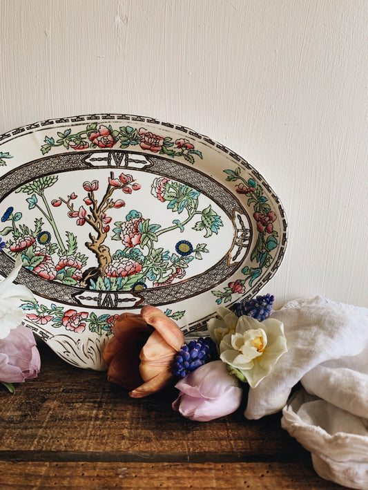 Vintage Meakin Bengal Tree Plate / Platter