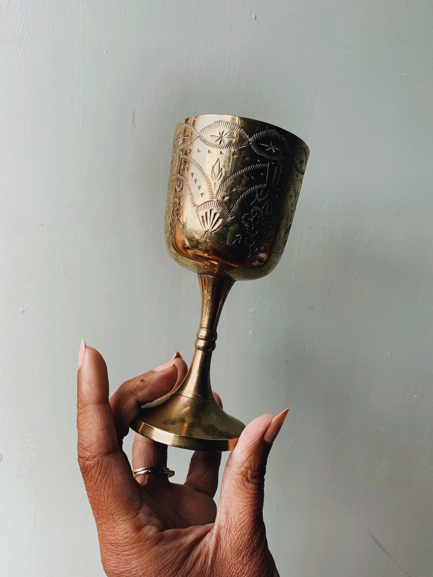 Vintage Decorative Brass Cup