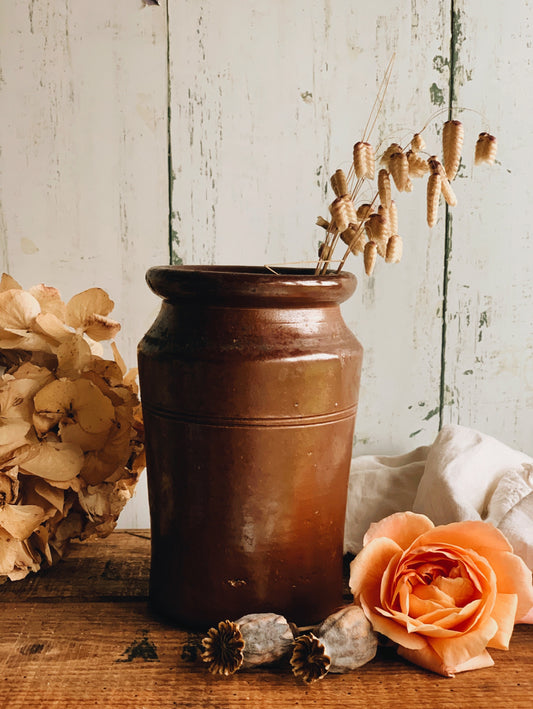 Large Antique Victorian Earthware Pot