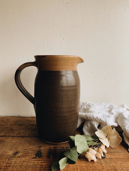 Rustic Hand~thrown Two Tone Ceramic Vase (UK shipping only)