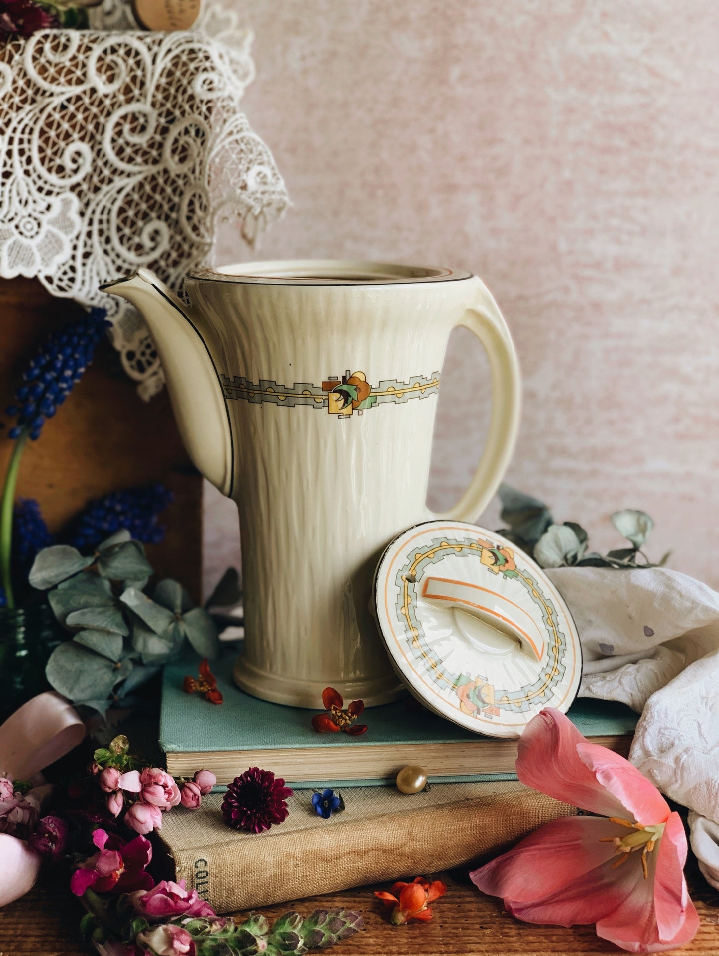 Antique Art Deco Burleigh Coffee Pot