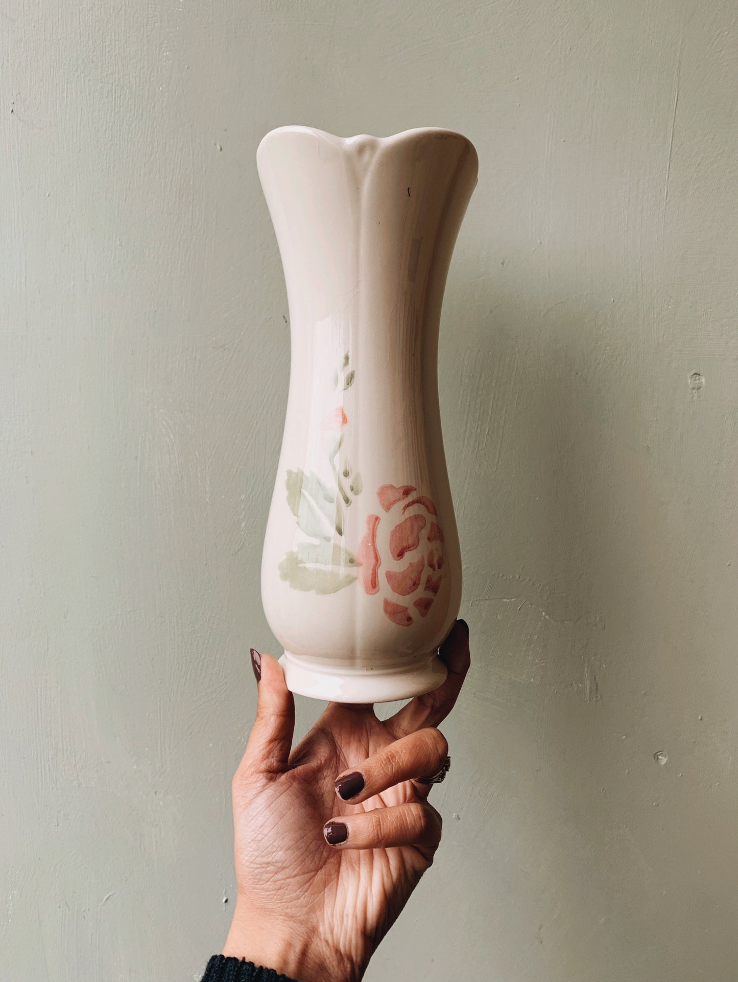 Vintage Royal Winton Rose Stencil Vase