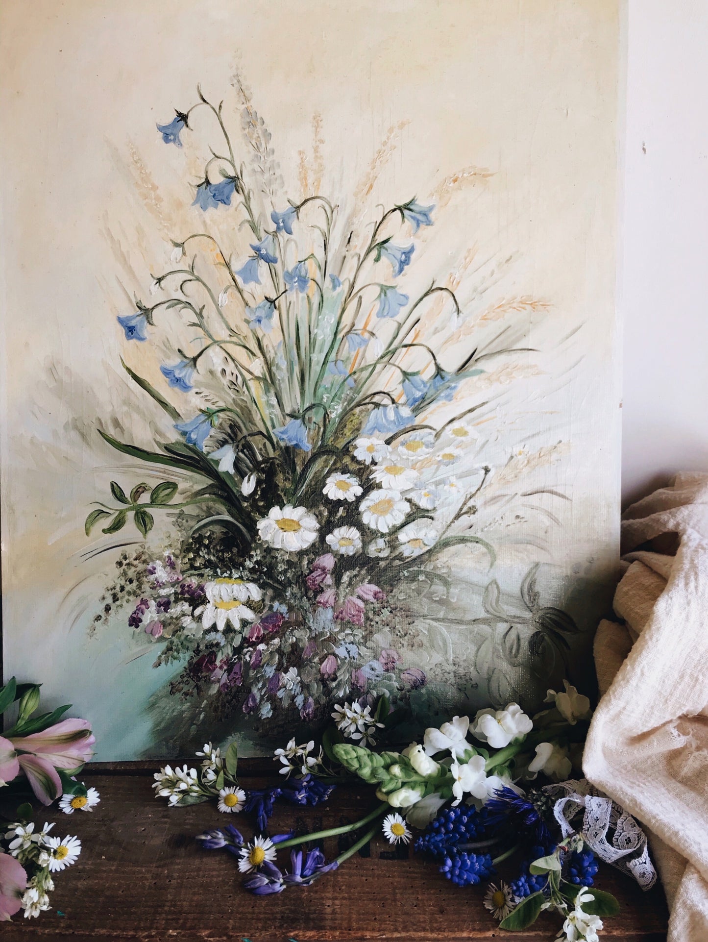 Floral Spring Oil Painting - Stone & Sage 