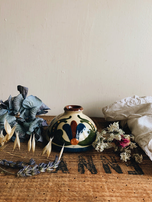 Vintage Ceramic Decorative Ink Pot
