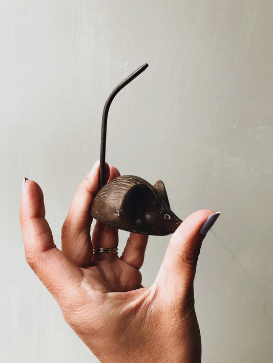 Vintage Brass Mouse - Stone & Sage 