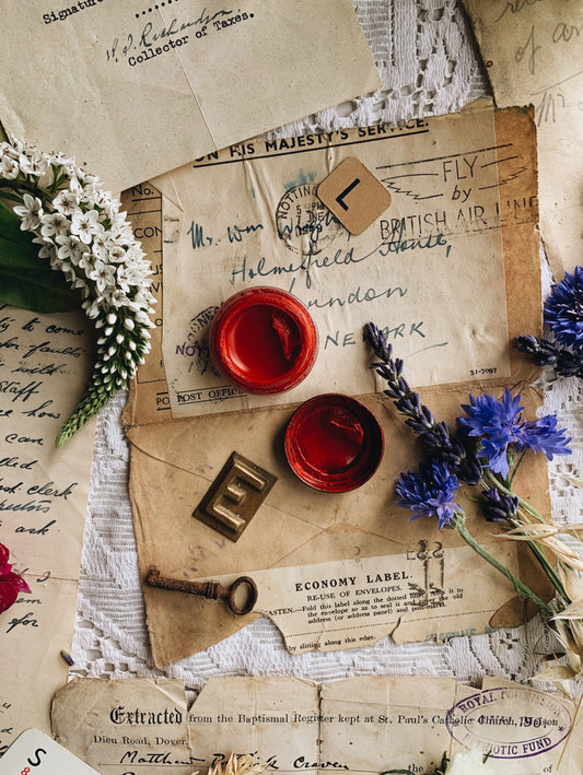 Vintage Yardley Red Lipstick Pot