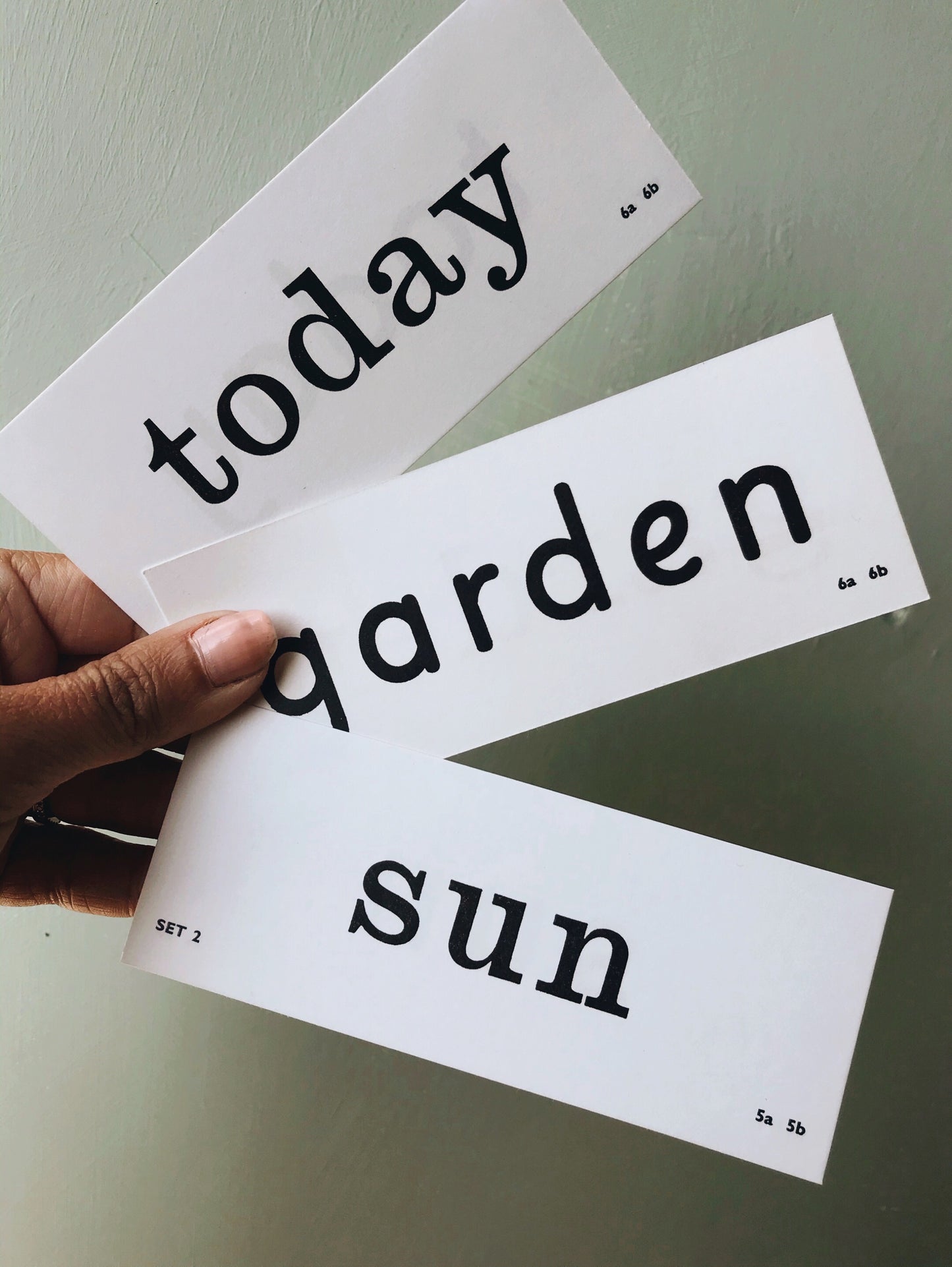 Retro 70s Word Cards ~ TODAY / GARDEN / SUN - Stone & Sage 