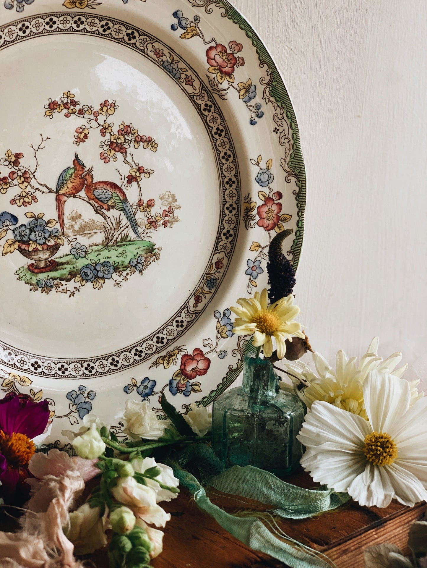 Antique Spode “Bridal Veil” Plate