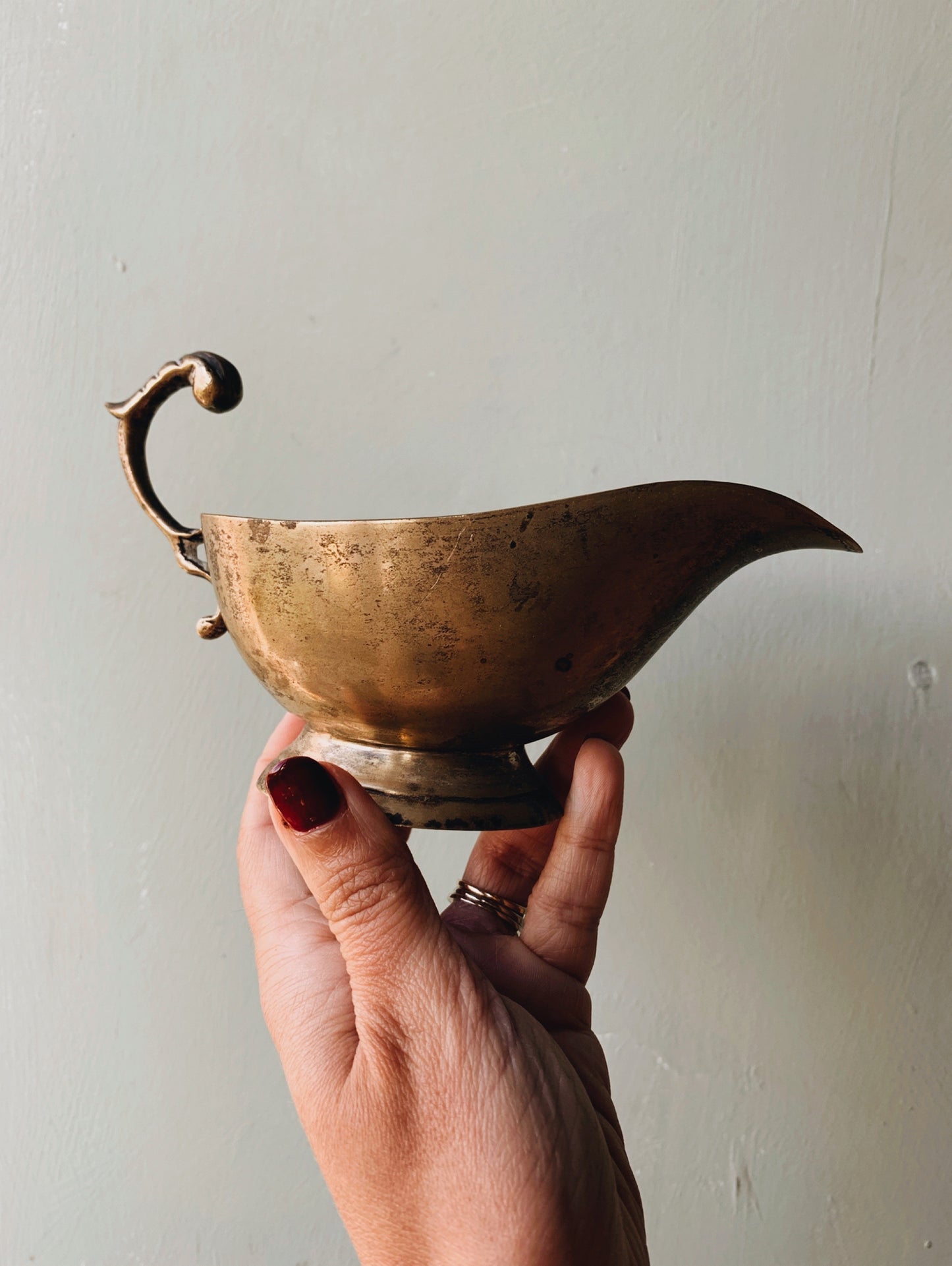 Antique Silver Sauce Boat