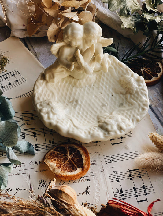 Vintage Cherub Soap Dish