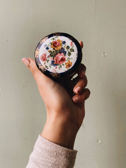 Vintage Floral Italian Pot
