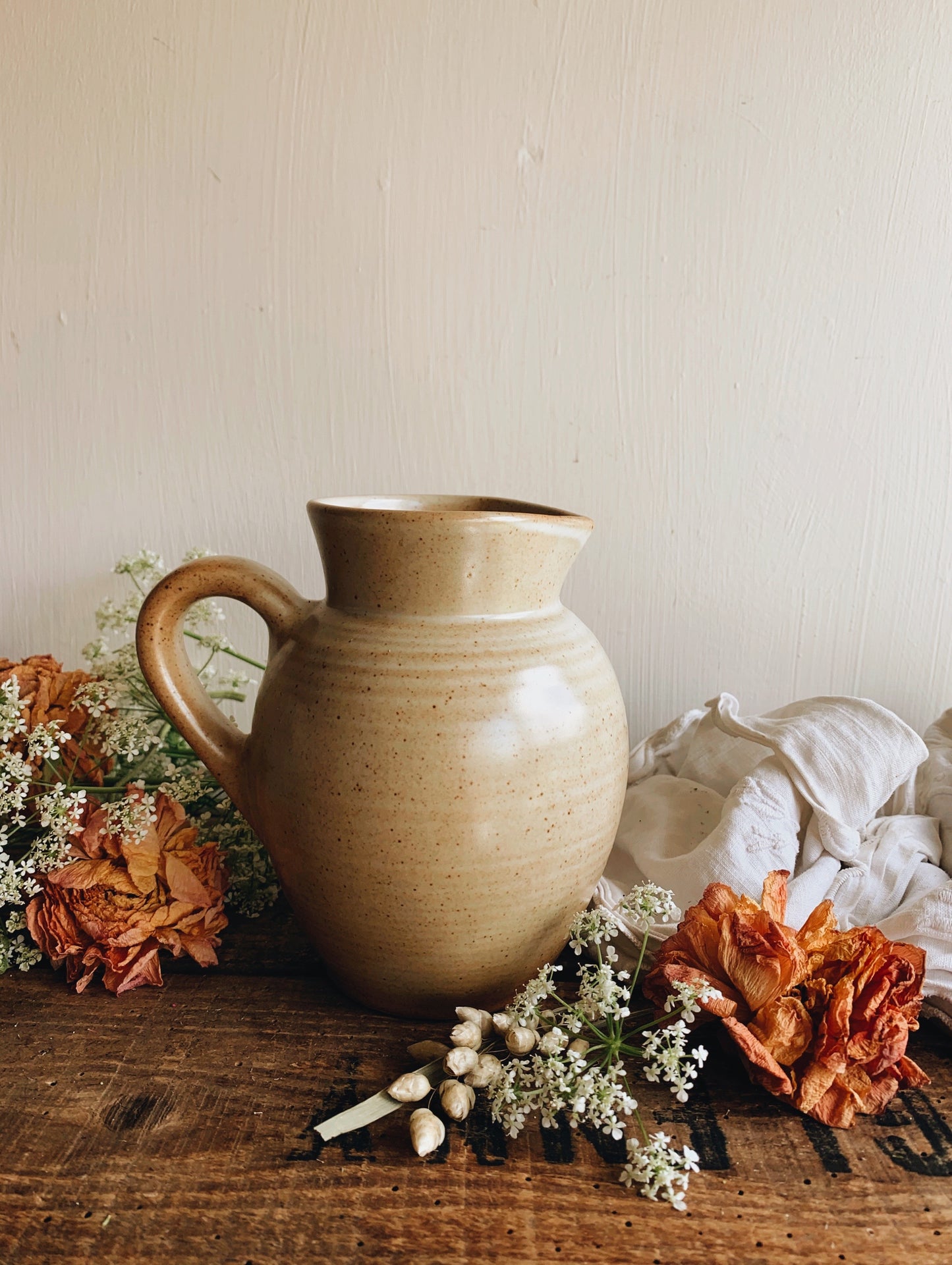 Vintage (rustic) Hand~thrown French Jug