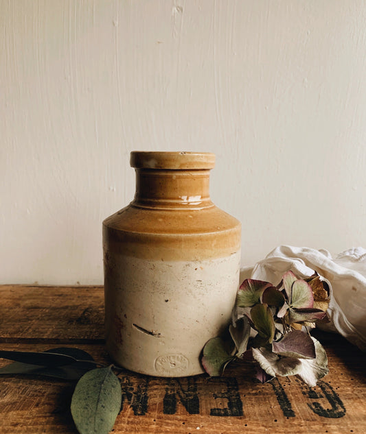 Antique Fine Powell Bristol Stoneware Pot / Bottle