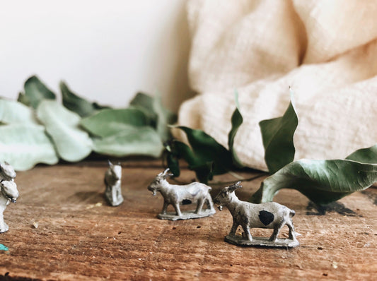 Vintage Lead Goat - Stone & Sage 