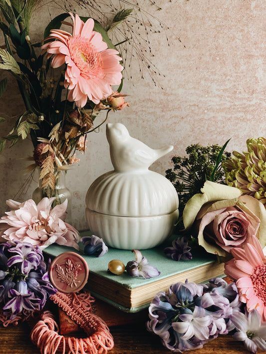 Sweet Bird Trinket Pot