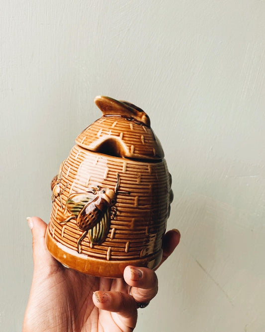 Vintage Ceramic Honey Pot