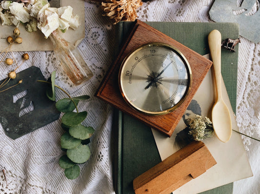 Vintage Wooden Dial Clock