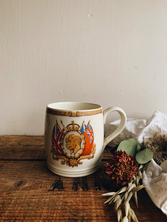 Vintage Silver Jubilee Mug