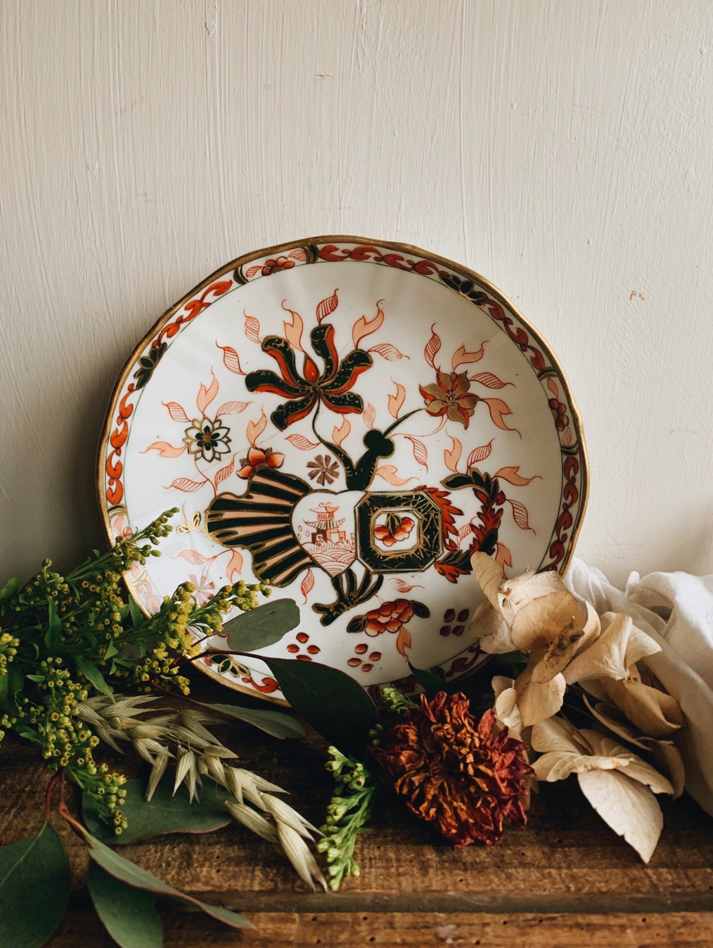 Vintage Hand~painted Oriental Dish