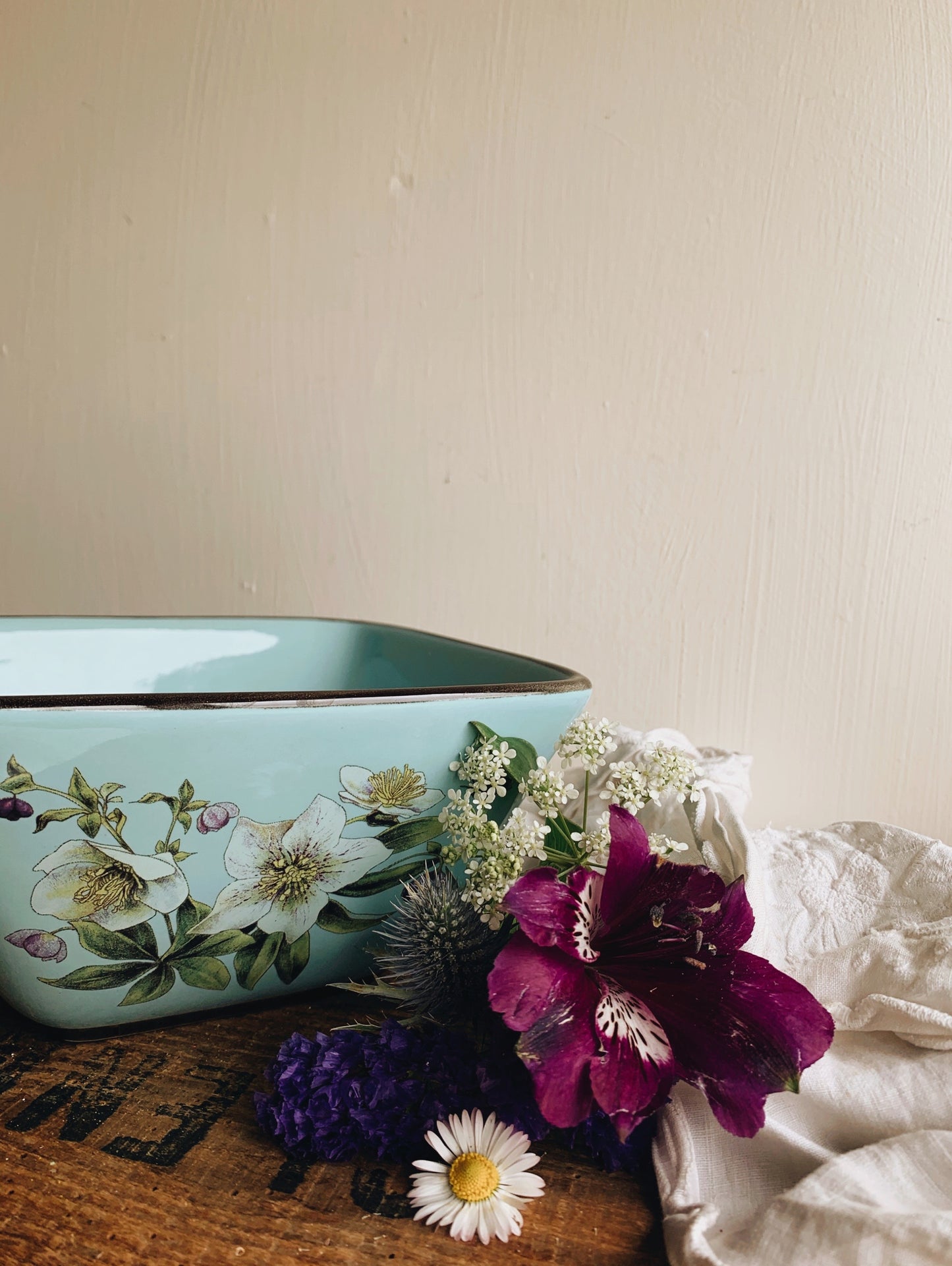 Vintage Floral Bowl / Dish