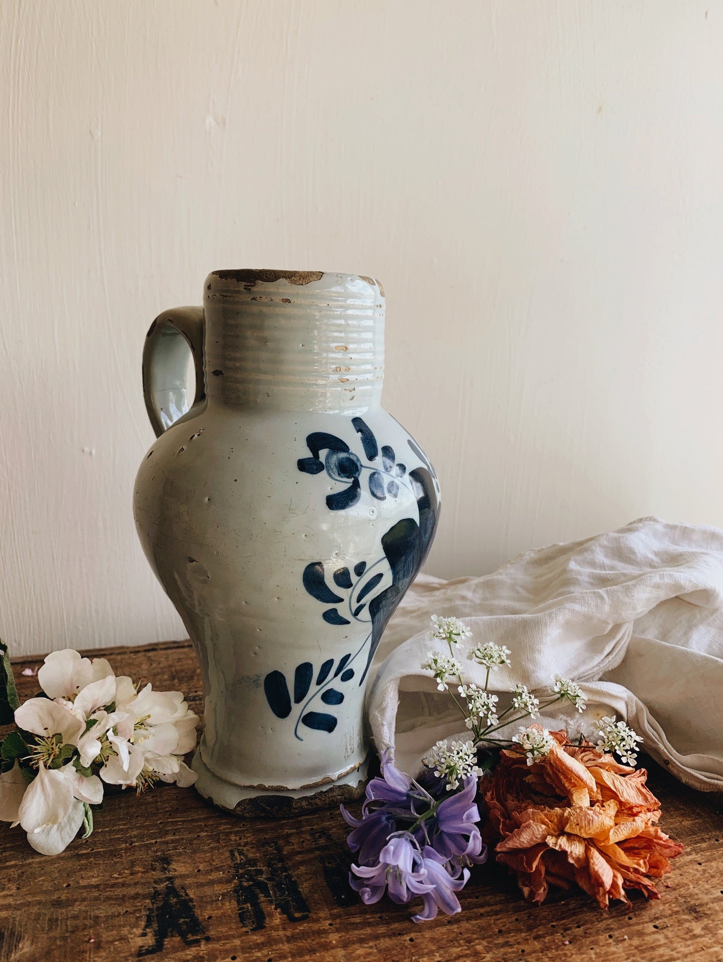 Antique Rustic French Pitcher