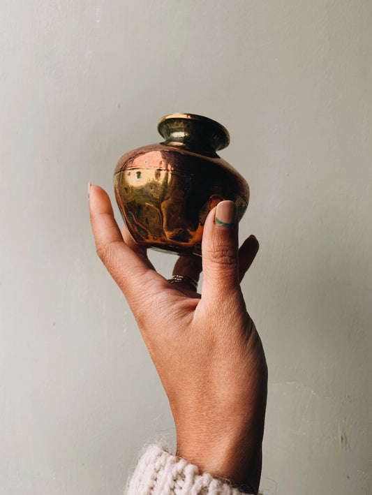 Antique Brass & Copper Vessel