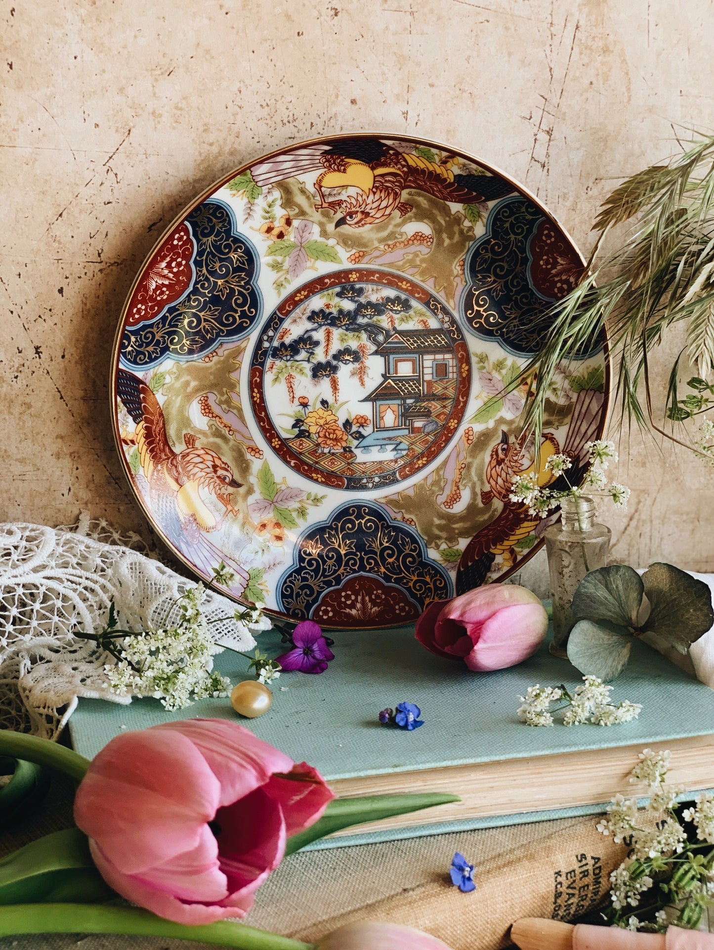 Vintage Oriental Narrative Plate