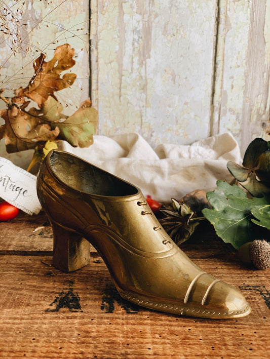 Vintage Brass Shoe