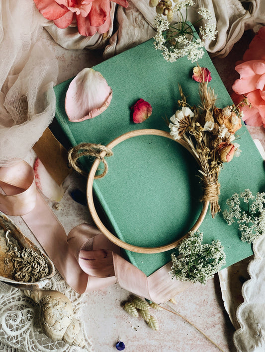 Rustic Dried Rose Botanica Wreath