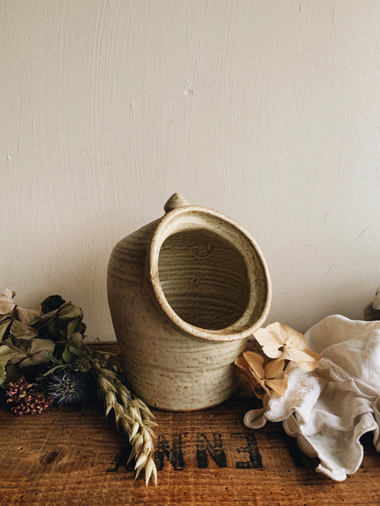 Rustic Hand~thrown Salt Pinch Pot