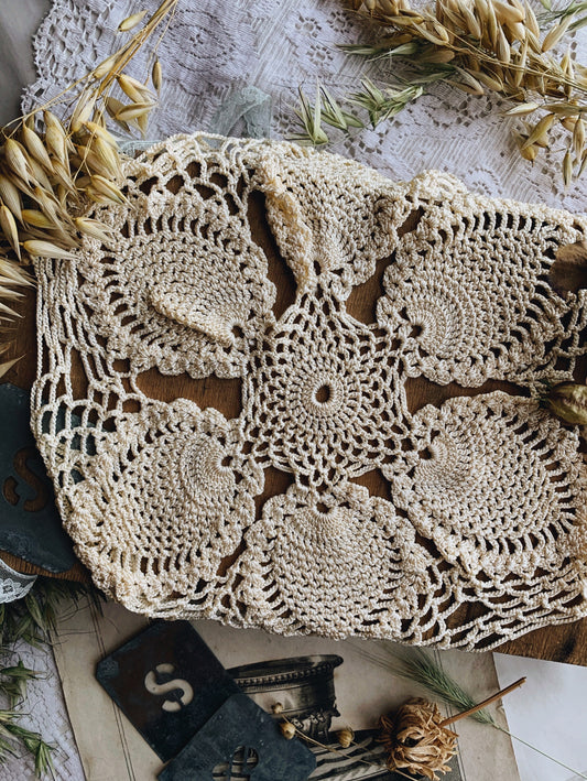 Retro 70’s Crochet Doily