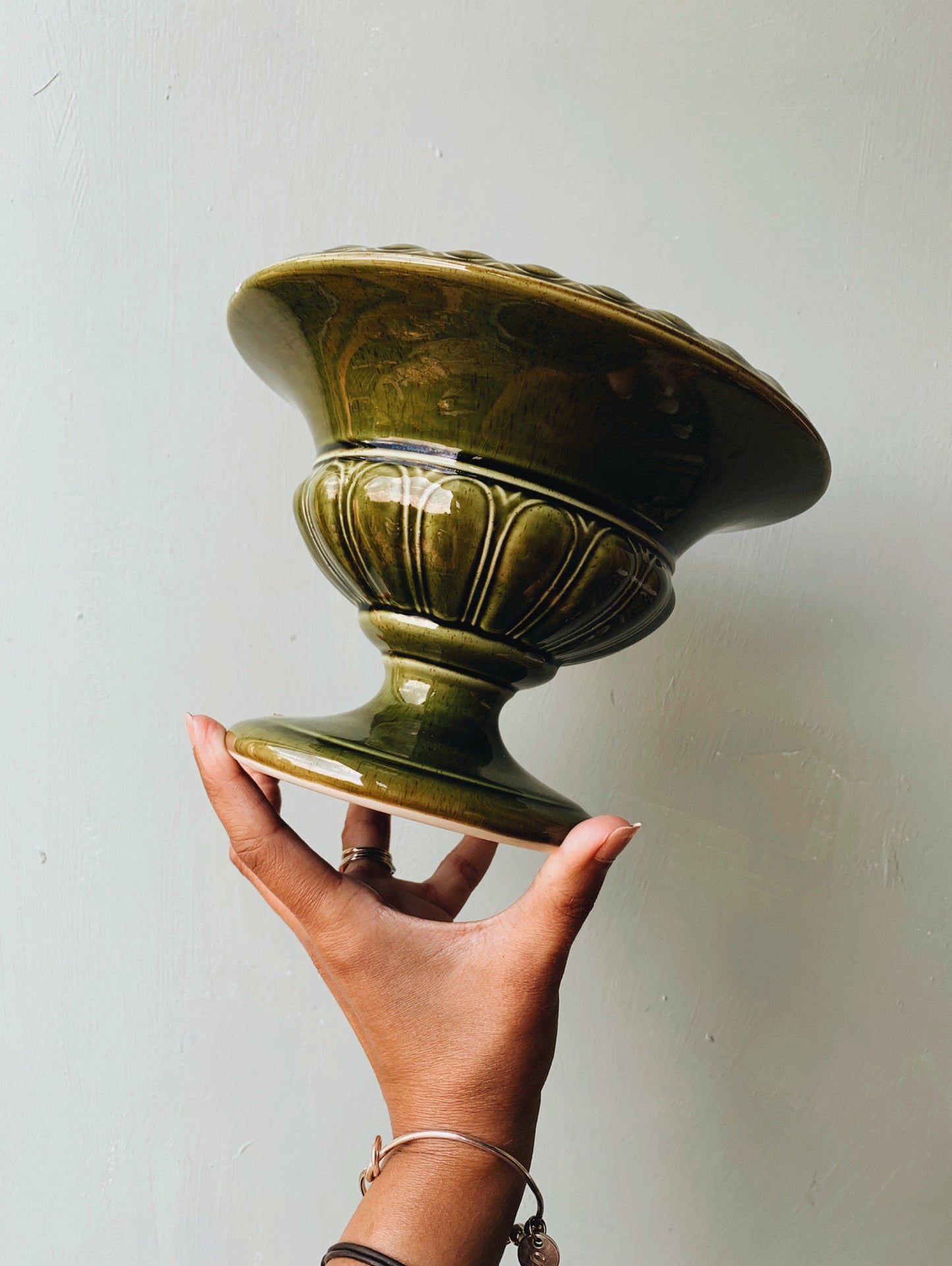Vintage Green Holkham Urn