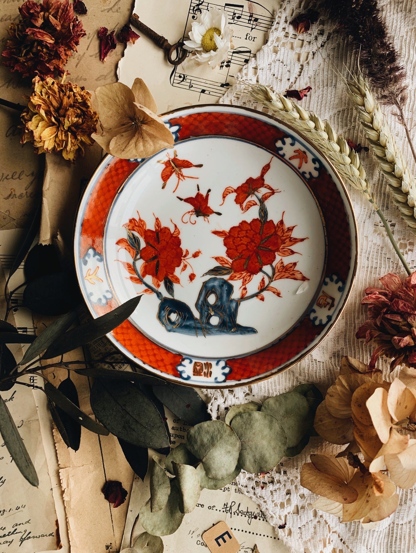 Vintage Hand~painted Oriental Dish