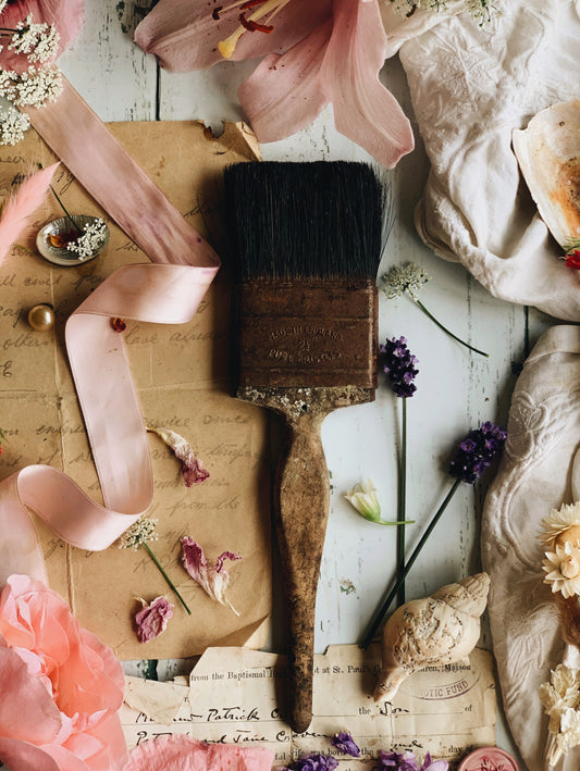 Vintage Wooden Paintbrush