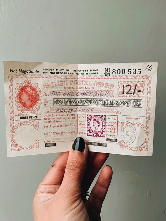 Ephemera Postal Order