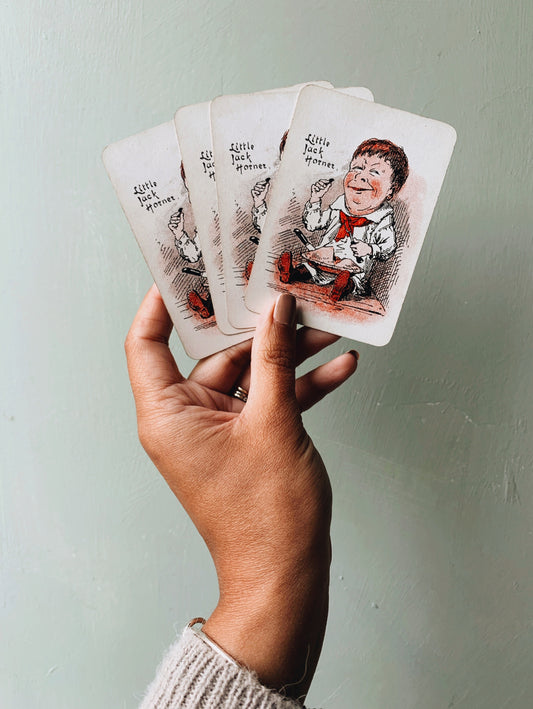 Four Vintage Jack Hornet Snap Cards