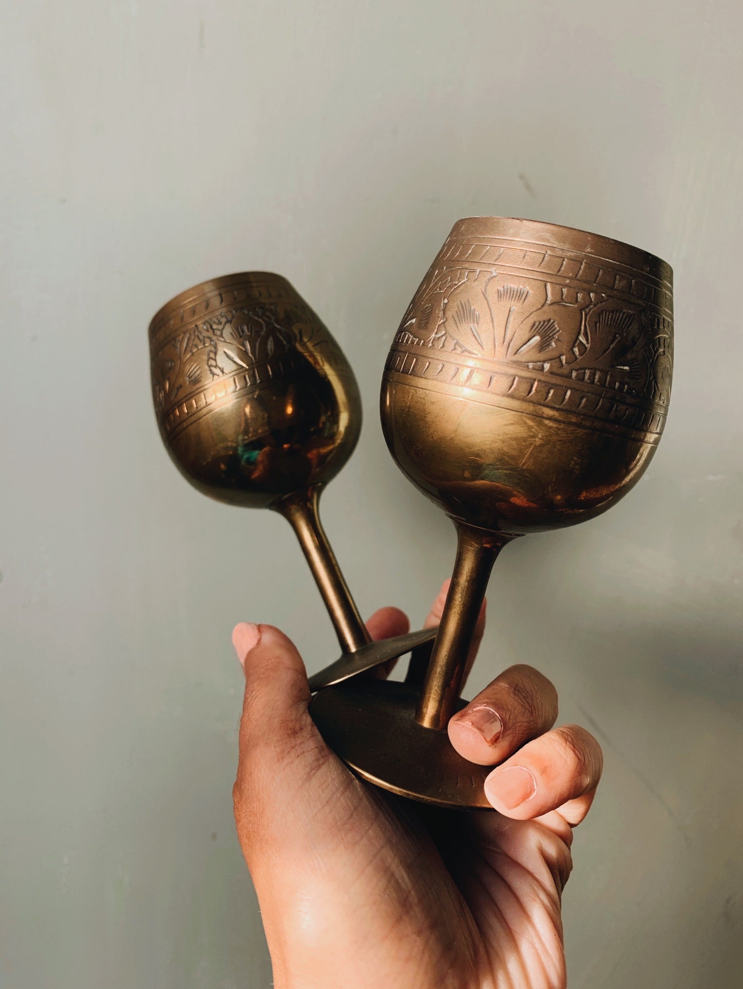 Two Vintage Decorative Goblets
