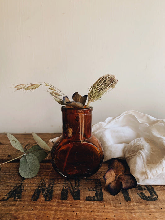 Vintage (rustic) Bovril Glass Pot