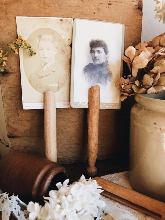 Two Antique Photos (pegs not included)