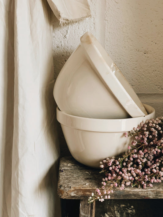 Antique Mason Cash Stoneware Pudding Bowl
