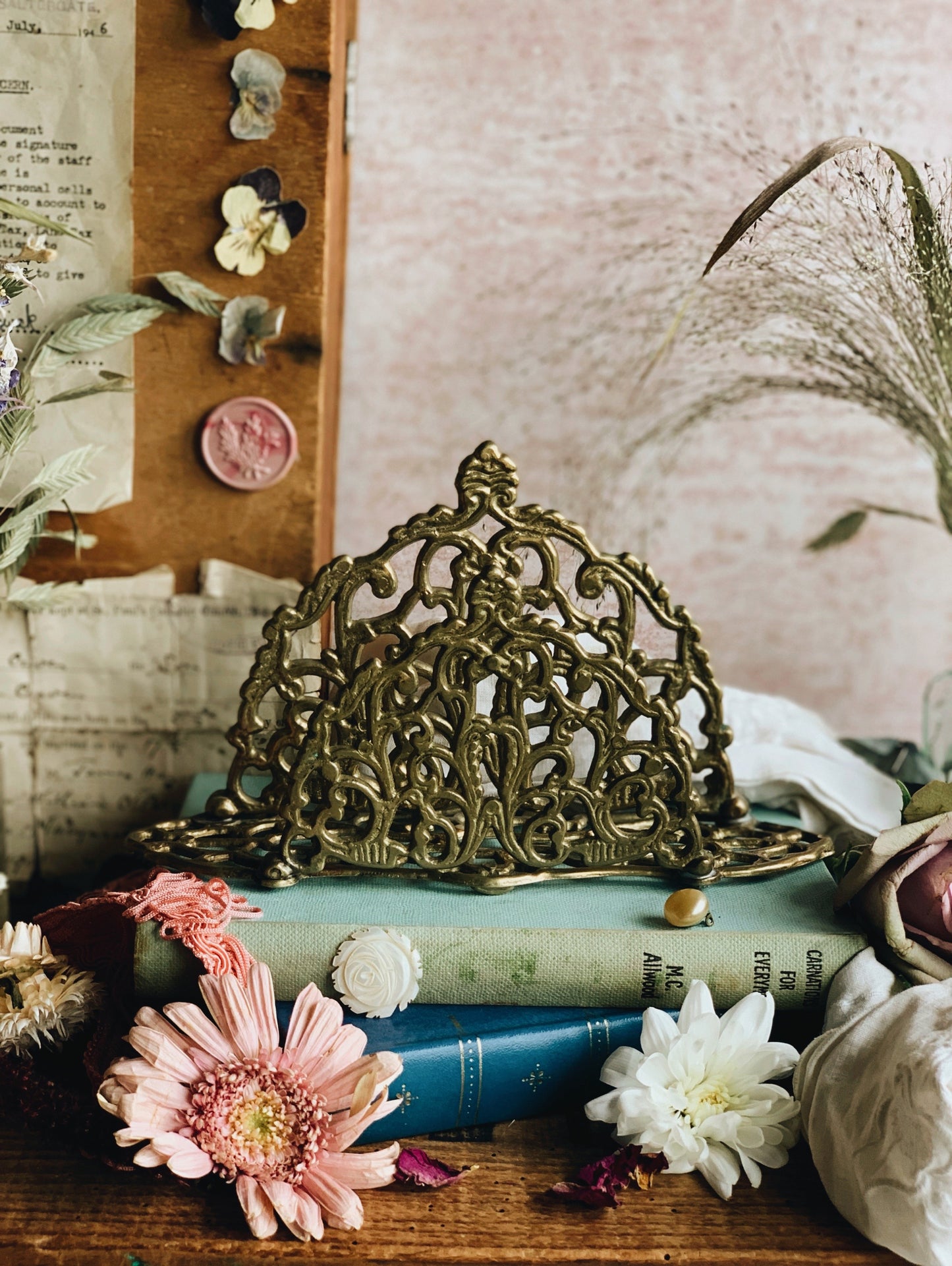 Antique Art Deco Letter Rack