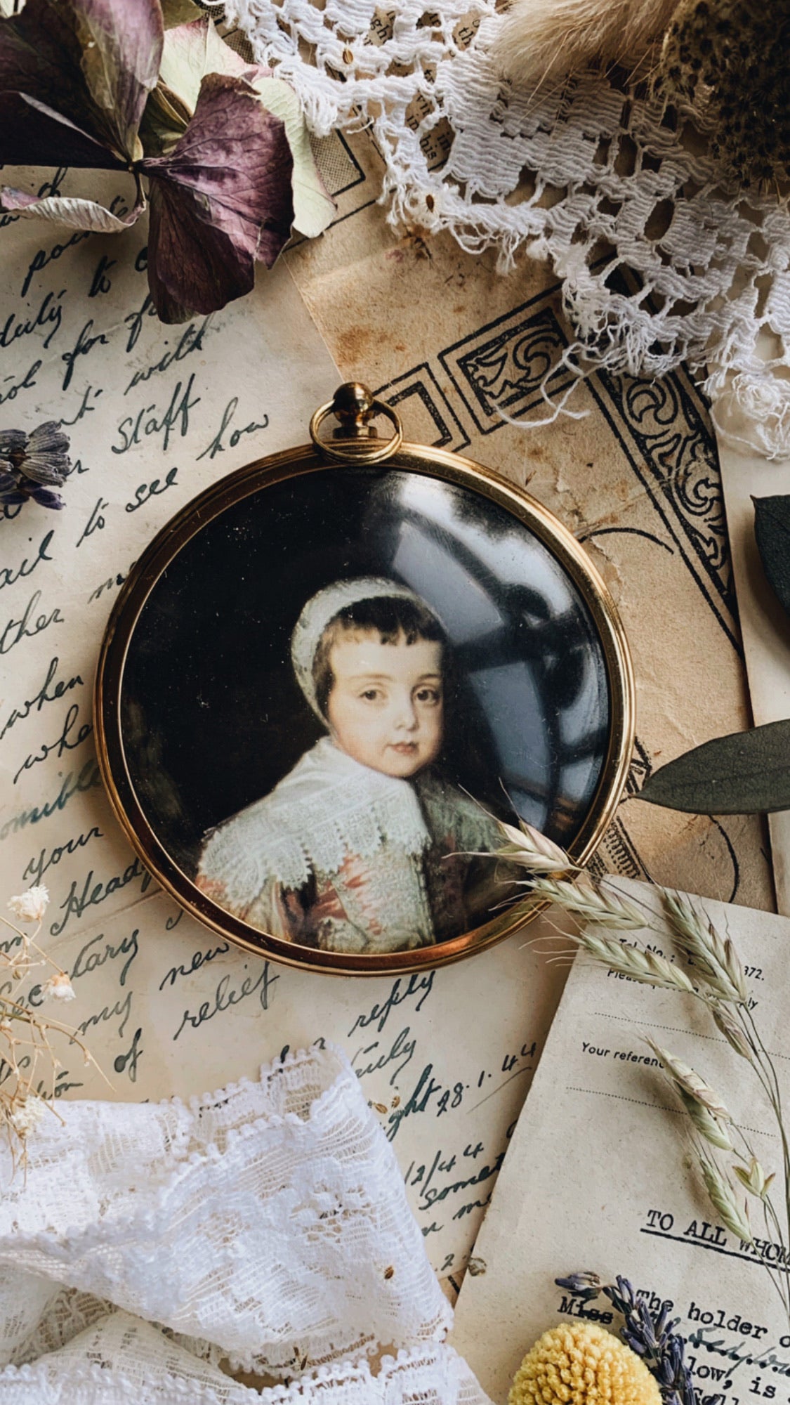 Vintage Framed Artwork ~ The eldest son of Charles I