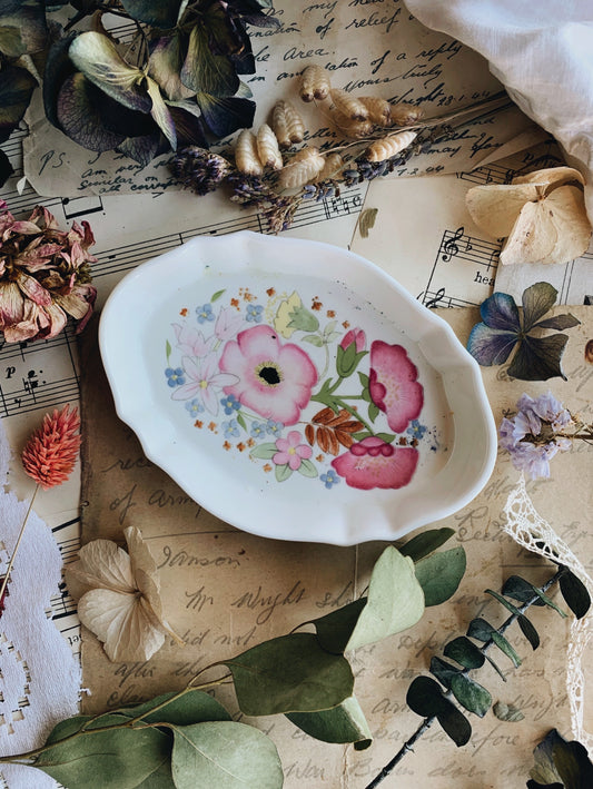 Vintage Wedgwood Spring Floral Dish