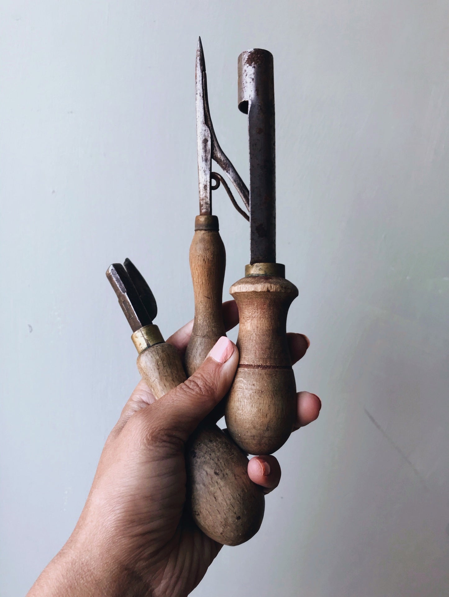 Antique Small Collection of Wooden Tools