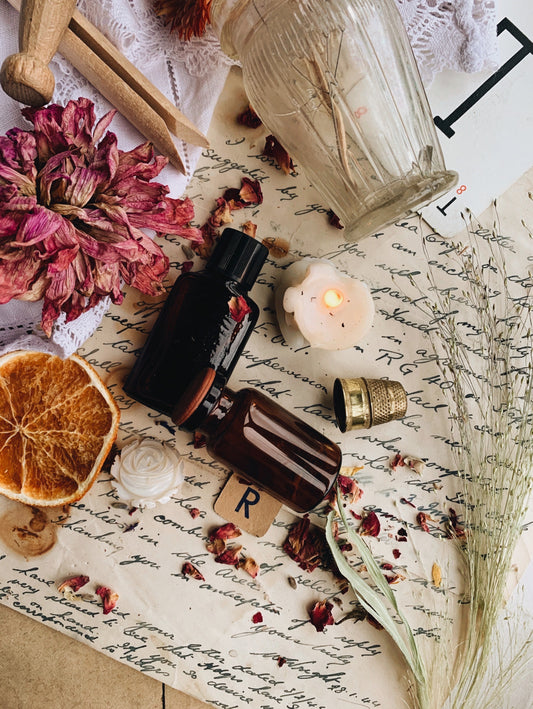 Two Vintage Medicinal Bottles (do not consume) accessorising ONLY
