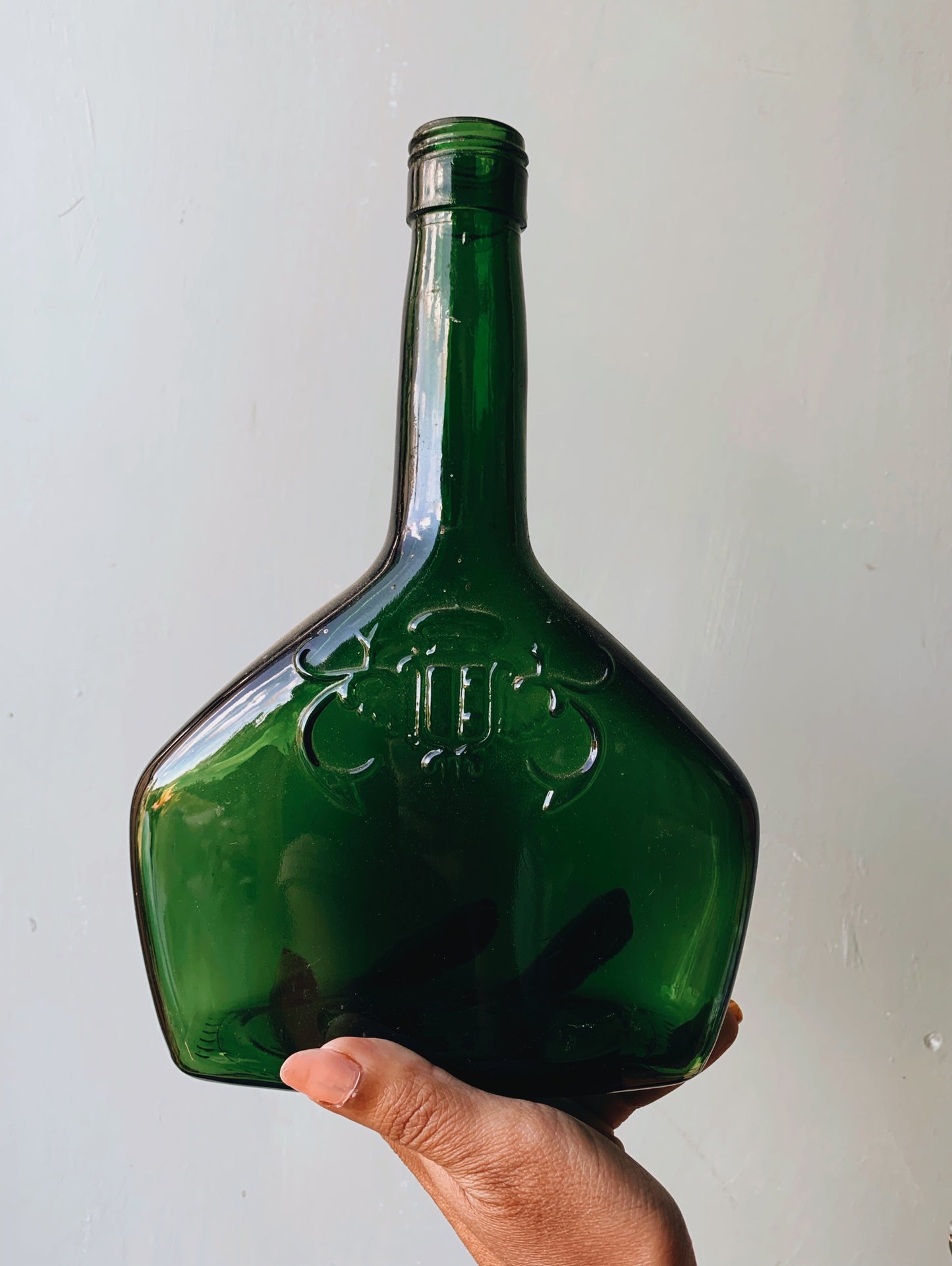 Antique Green French Bottle